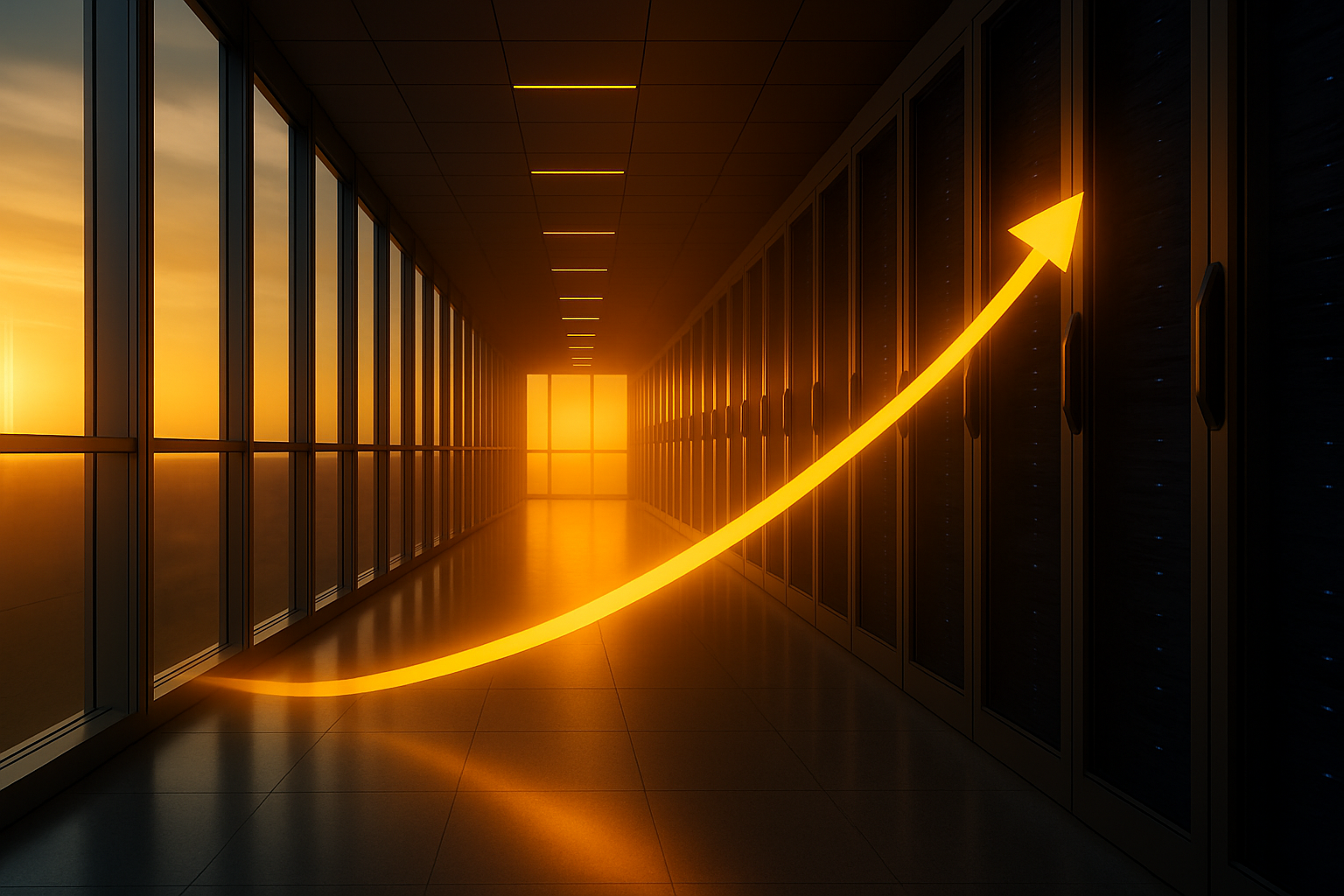 IT-Sicherheitsdashboard in dunkler Business-Umgebung